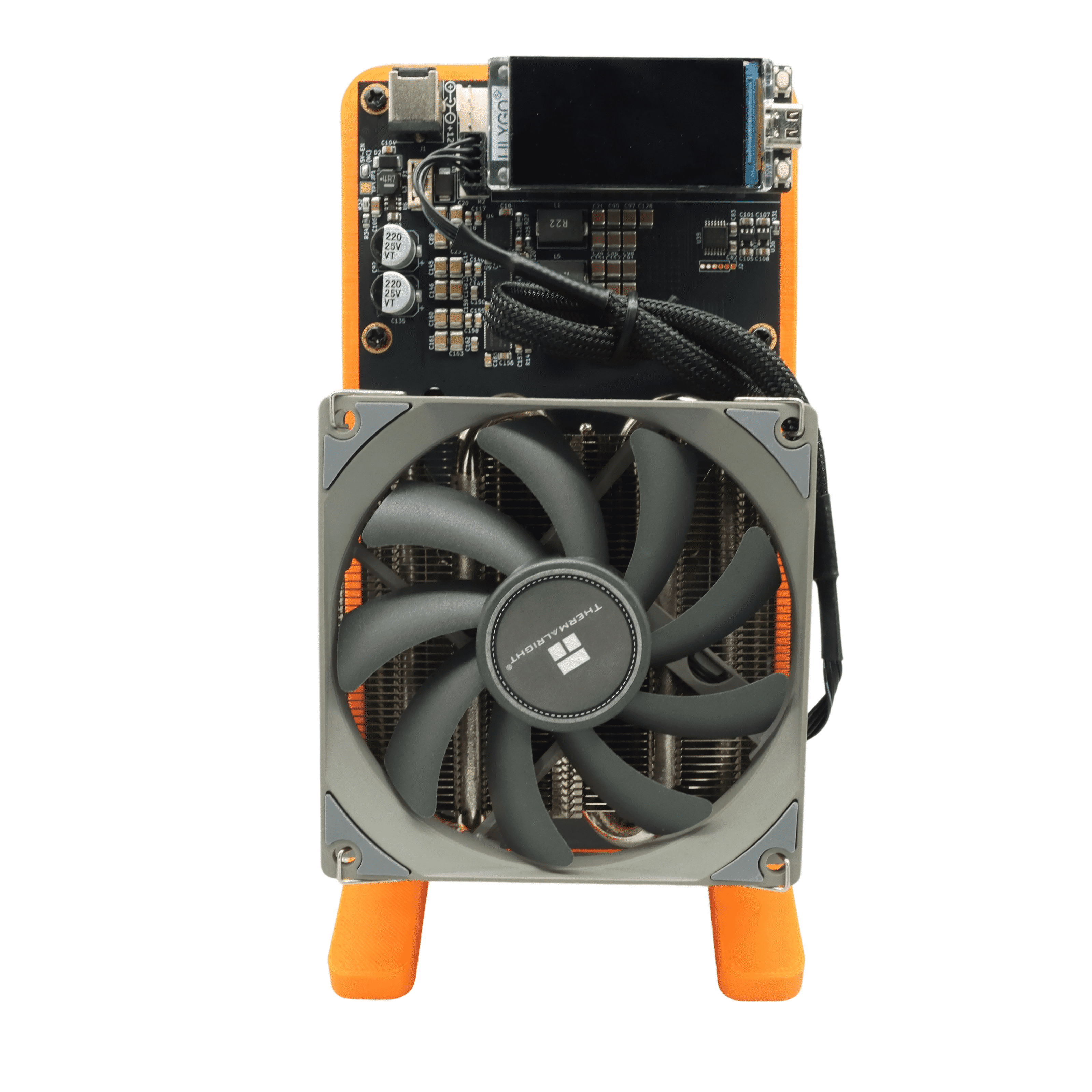 Gpu Mining Rig Cryptocurrency Cgminer Amd Bitaxe NerdQaxe++ Bitcoin Miner –  4X BM1370 ASIC Chips, 15J/