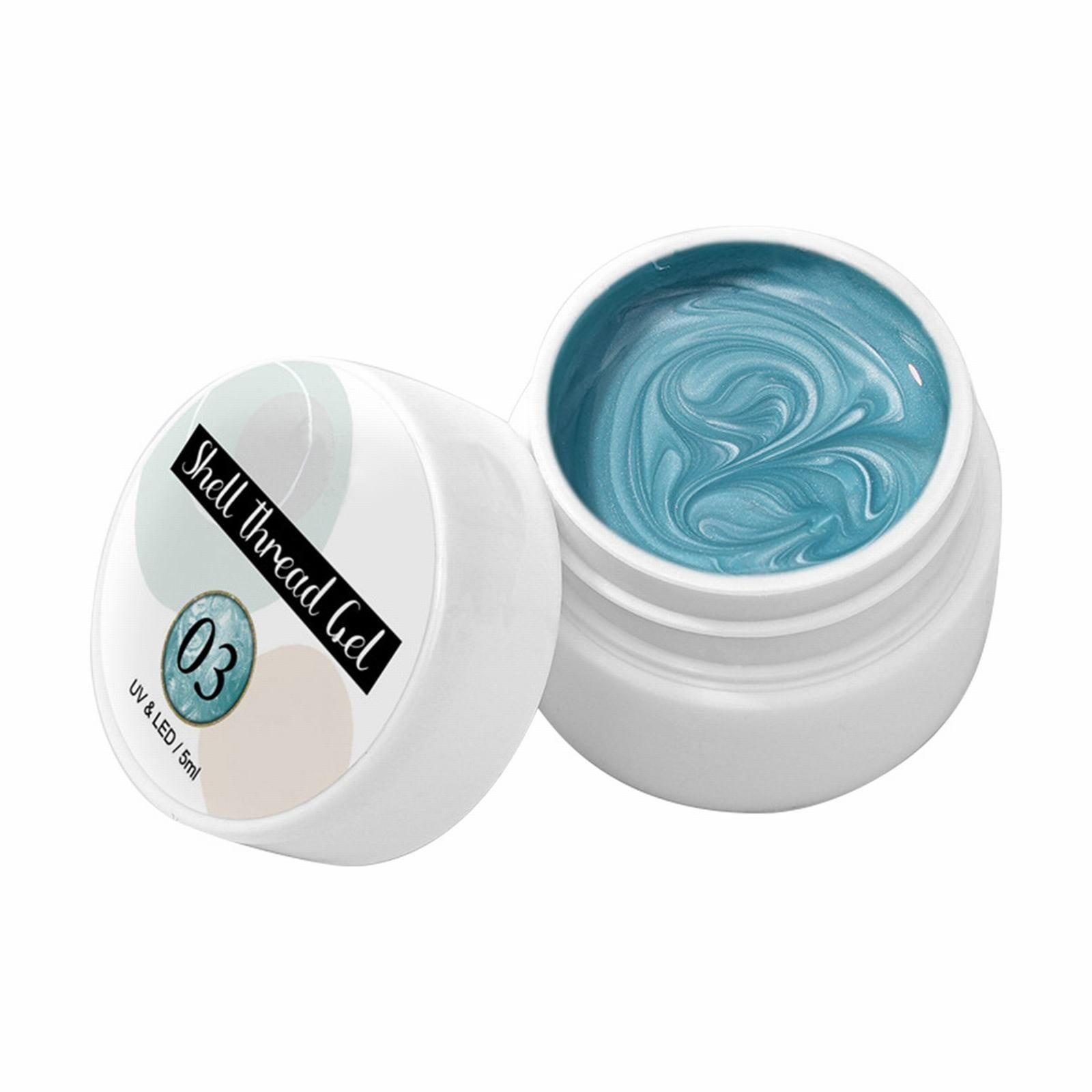 New Net Red Autumn Winter Pearlescent Thread Glue Filled With Oil Glue