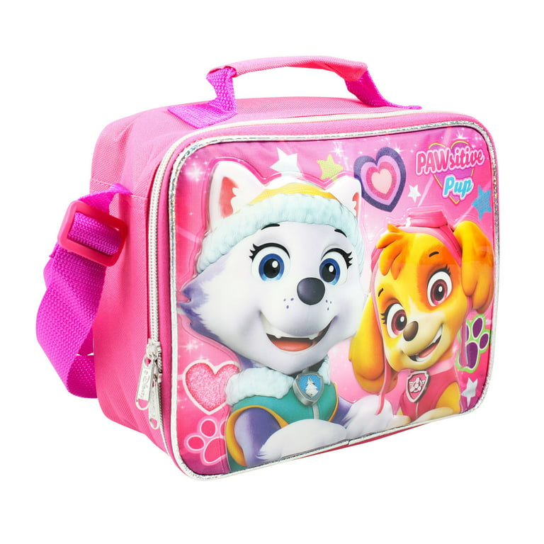 New Nickelodeon Girls' Paw Patrol Pup Power Pink Lunch Bag, Girl's, Size: One Size
