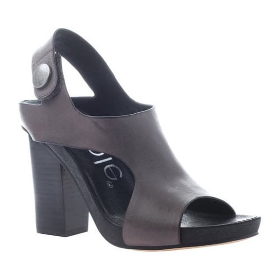 New Nicole Women's Jaylene Heeled Sandal Med Grey 8