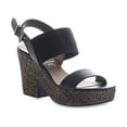 thumbnail image 1 of New Nicole Women's Mikaela Wedge Sandal Black 9.5, 1 of 2
