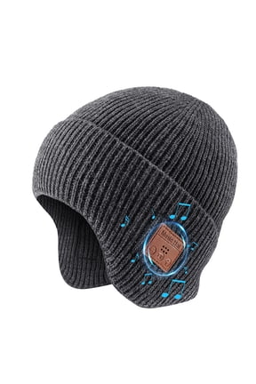 New Night Run Lighting, Bluetooth Music, LED Night Light Cap,dark gray-B,Bluetooth cap,TR-B