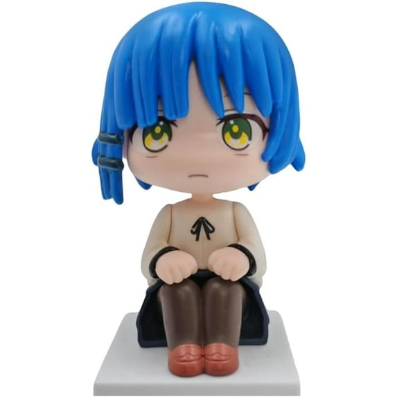 New Nijika Itou, Yamada Ryo Figure, sittig q Version Action Figures 10cm/3.9inch PVC Character Figurine Cosplay Model Collectible Handicrafts for Anime Fans Gift (b)