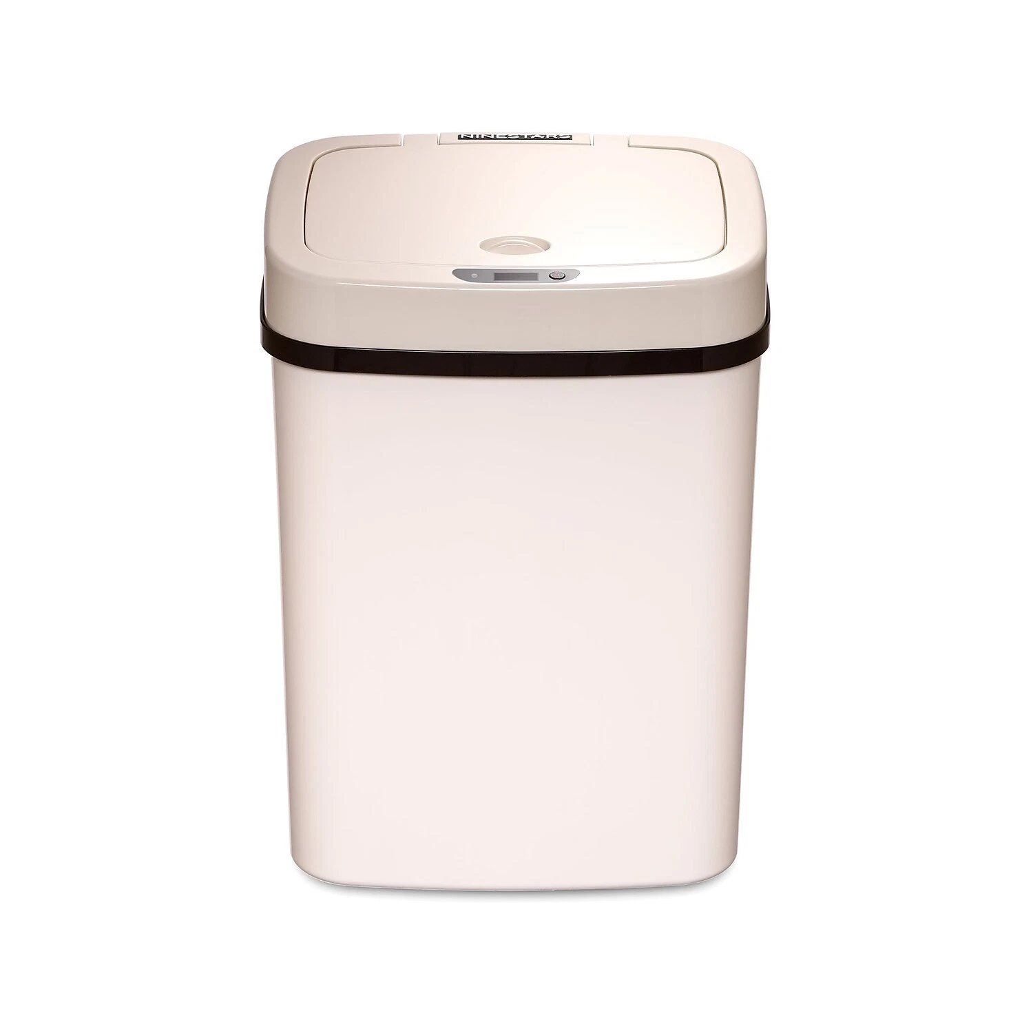 New Nine Stars Plastic Sensor Trash Can 3.2-Gallon White (DZT-12-5WH)