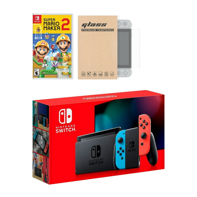 New Nintendo Switch Mario Bundle with Red Joy-Con - Bundle with