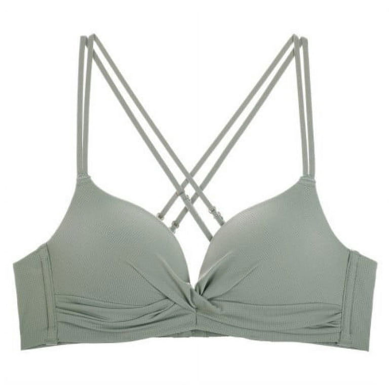 New No Underwire, Small Breasts Are Pulled Together And Given A Solid Color  Breast Milk Fit-Type Girl'S Bra 