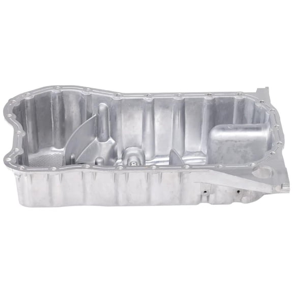 New Non-Baffled Oil Pan Compatible With Volkswagen Golf GTI VR6 6 Cyl 2.8L R32 Base 6 Cyl 3.2L Golf GTI GLX 6 Cyl 2.8L Jetta GLX 6 Cyl 2.8L 1999-2005 By 021103601L