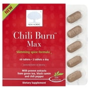 New Nordic Chili Burn Max | Slimming Green Tea, Chili Pepper Supplement | 60 Count