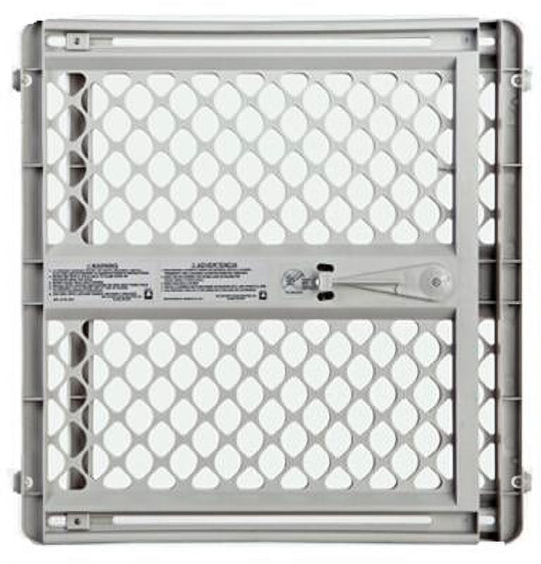 New North States 8625 Universal Plastic Pet Gate, Light Gray, 26"42" x