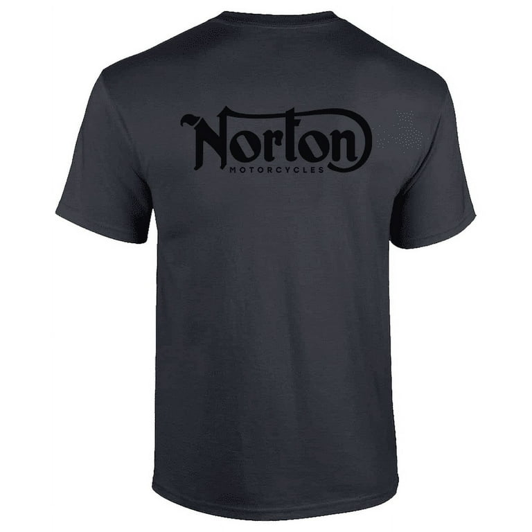Keen On DIY New Norton Motorcycle Classic Logo Racing Men s White Black T Shirt Adult Unisex Size Medium