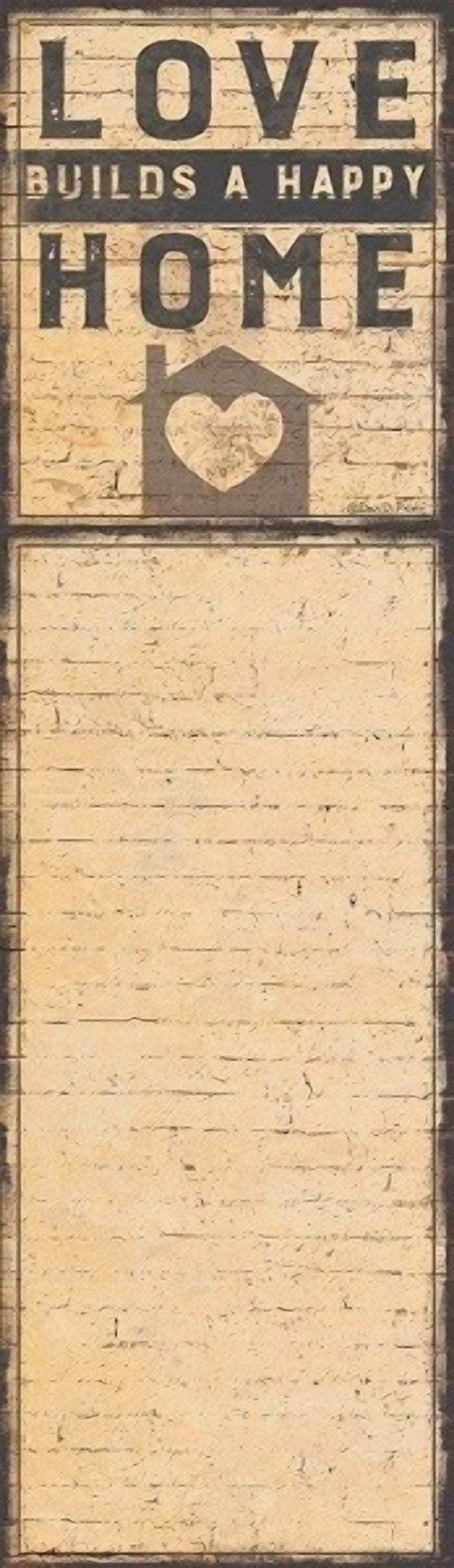 New~Notepad~Love Builds A Happy Home~Paper/Tablet/Letter~Stocking/Basket Stuffer