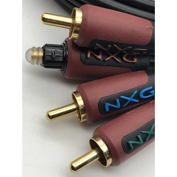 New Nxg Component Video / Optical Interconnect Audio Pro Cable Hd 3Ft Nxb-621