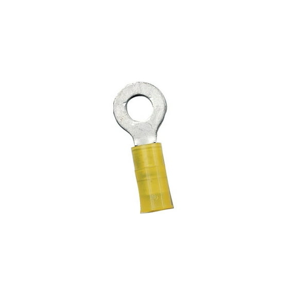 New Nylon Insulated Ring Terminal ancor 230221 Wire Range 12-10 Fastener #6 Yellow