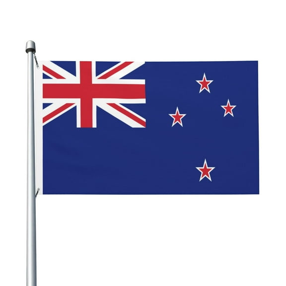 New Nz Flag Flag Flag 3x5ft Double-Sided Printing Indoor/Outdoor Decorative Banner National Flag