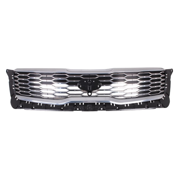 New OE Silver W/Satin Chrome Front Grille Replaces 86350S9110 One Piece fits 2021 Kia Telluride SX Limited Sport Utility 4-Door
