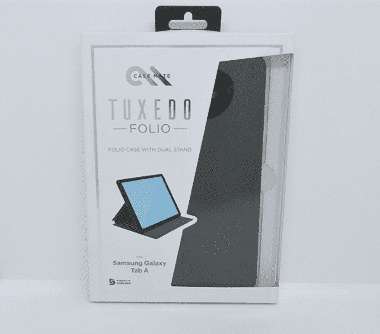 New OEM Case-Mate Tuxedo Black Folio Case For Samsung Galaxy Tab A