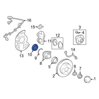 New OEM Genuine Toyota Front CV Joint Oil Seal Dust Shield - Part # 4344235060