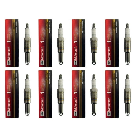 New OEM Motorcraft SP514 / SP547 Set of 8 Spark Plugs Finewire Platinum - Ford Updated Design PZH1F