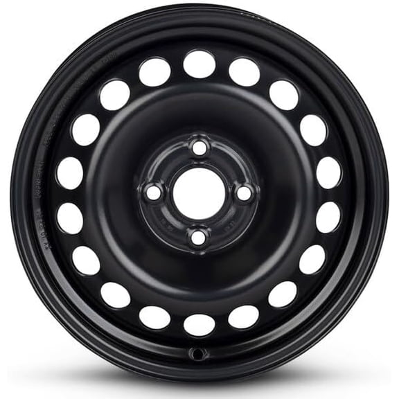 New OEM Replacement Wheel 15x6 4x100 42 Offset Black Steel Rim For Chevrolet Spark 2016-2020 95192359 Single