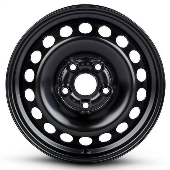 New OEM Replacement Wheel 15x6 in for 1995-2001 Audi A6 Painted Black 15 inch Steel Rim