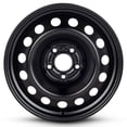 thumbnail image 1 of New OEM Replacement Wheel 16x6.5 in for 2003-2005 Saab 9-3 Painted Black 16 inch Steel Rim, 1 of 5