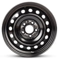 thumbnail image 1 of New OEM Replacement Wheel 16x6.5 in for 2016-2024 Mitsubishi RVR Painted Black 16 inch Steel Rim, 1 of 5