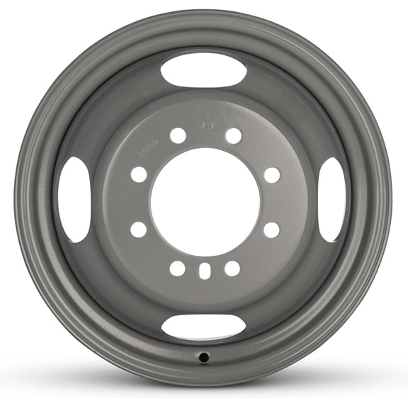 New OEM Replacement Wheel 16x6 8x165.1 136 Offset Gray Steel Rim For Ford F350 Dually 1985-1997 F2TZ1015D Single