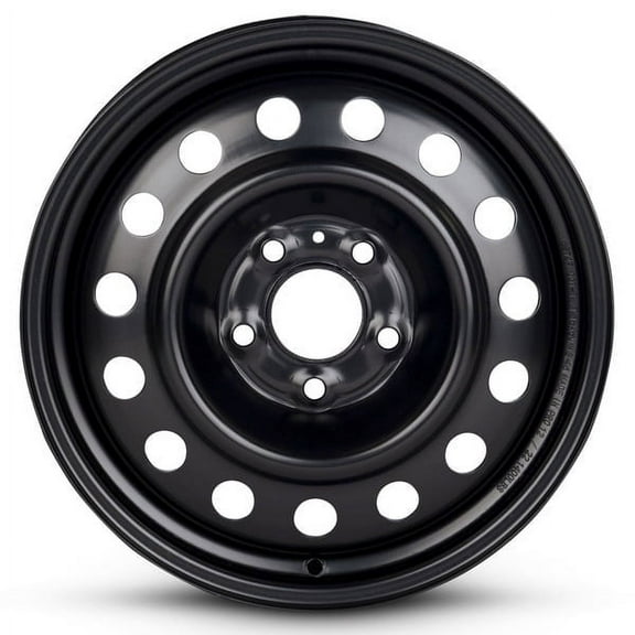 New OEM Replacement Wheel 16x6 in for 2001-2005 Dodge Stratus Painted Black 16 inch Steel Rim