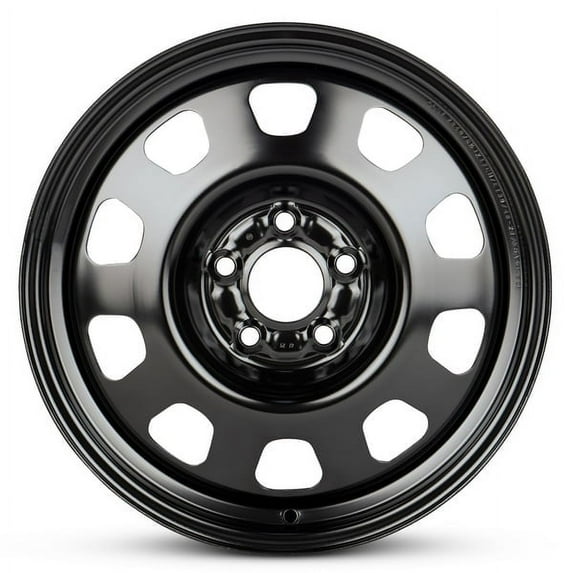 New OEM Replacement Wheel 17x6.5 in for 1995-2010 Chrysler Sebring Painted Black 17 inch Steel Rim