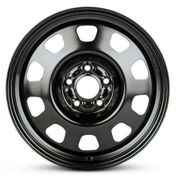 New OEM Replacement Wheel 17x6.5 in for 2008-2014 Dodge Avenger Painted Black 17 inch Steel Rim
