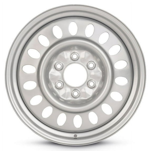New OEM Replacement Wheel 17x7 in for 2003-2008 Isuzu Ascender Painted Silver 17 inch Steel Rim