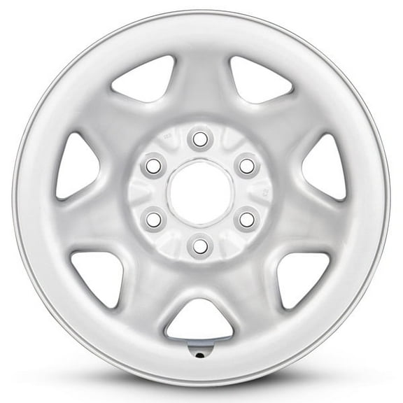New OEM Replacement Wheel 17x8 in for 2014-2020 Chevrolet Silverado 1500 Painted Silver 17 inch Steel Rim