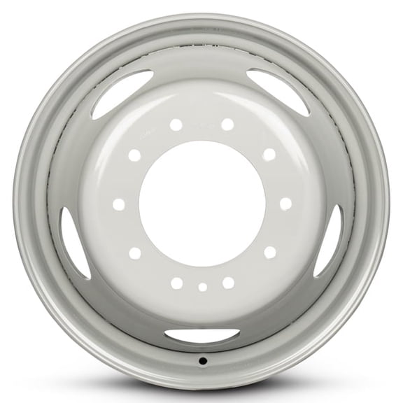 New OEM Replacement Wheel 19.5x6 10x225 136 Offset White Steel Rim For Ford F-450 2005-2022 50341015DA Single