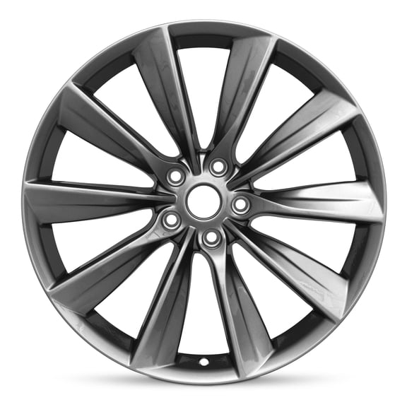 New OEM Replacement Wheel 20x9 5x120 35 Offset Charcoal Alloy Rim For Tesla Model X 2016-2024 102724400A Single