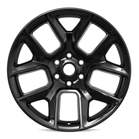New OEM Replacement Wheel 22x9 in for 2020-2024 Dodge Ram 1500 Painted Black 22 inch Aluminum Rim