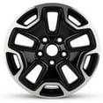 thumbnail image 1 of New OEM Replacement Wheel Rim for 2013-2023 Jeep Wrangler 17x7.5 inch Aluminum Black, 1 of 5