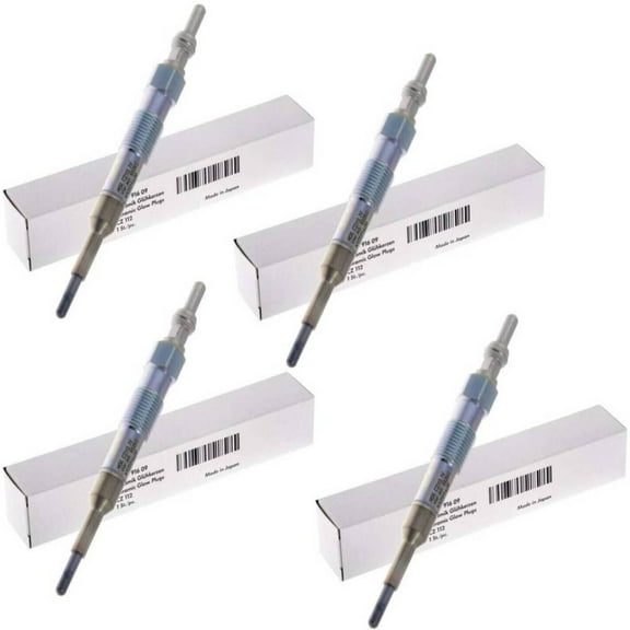 New OEM Set of 4 Glow Plugs Compatible With Volkswagen Jetta Beetle Golf Hatchback Wagon Diesel 1.9L 1998 1999 2000 2001 2002 2003 2004 2005 2006 By Parts N-105-916-09 N10591609 CZ112