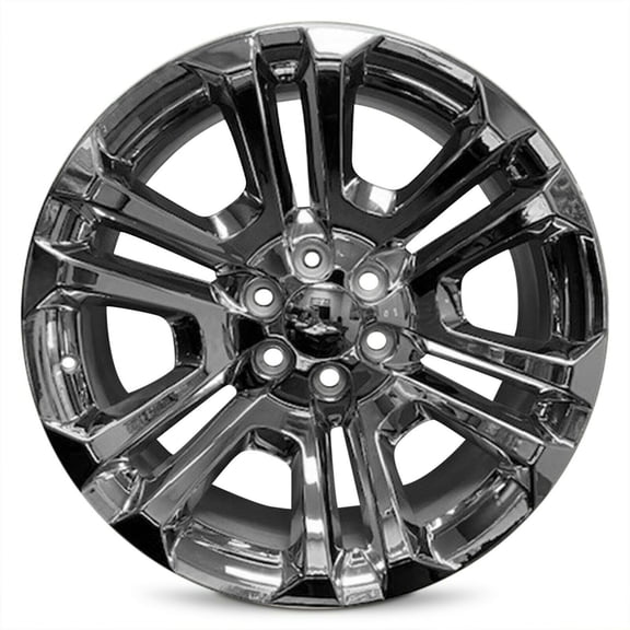 New OEM Surplus Aluminum Wheel Rim for 2014-2019 Chevrolet Silverado 1500 22 in 6 Lug Chrome Fits R22 Tire Direct Fit