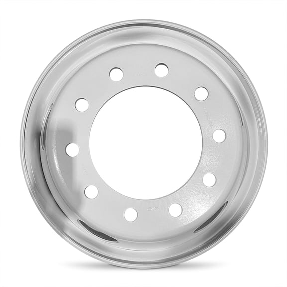 New OEM Surplus Wheel 19.5x7.5 10x285.7 0 Offset White Steel Rim For Ford F-650 Dually 1999-2026 FC441015CA Single