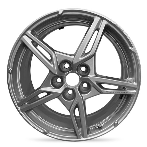 New OEM Surplus Wheel 19x8.5 inch inch for Chevrolet Corvette 2020-2021 Painted Silver fits 102-0032