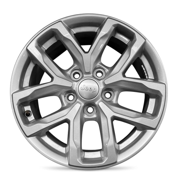New OEM Take Off Wheel 17x7.5 5x127 44.45 Offset Silver Alloy Rim For Jeep Gladiator 2022-2023 4755565AA Single