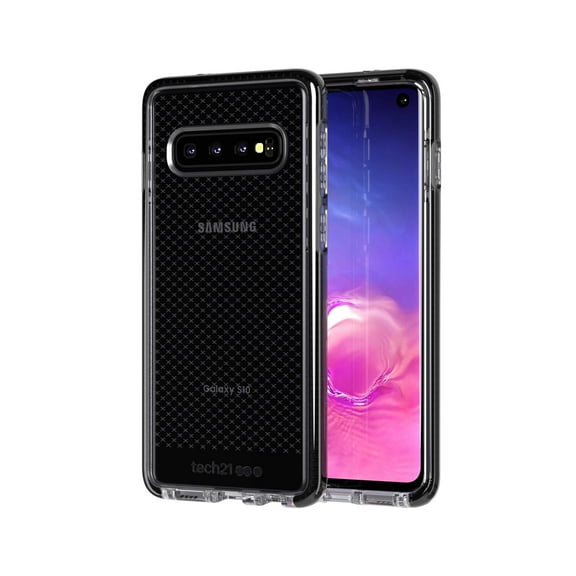 New OEM Tech21 Evo Check Smokey/Black Case For Samsung Galaxy S10