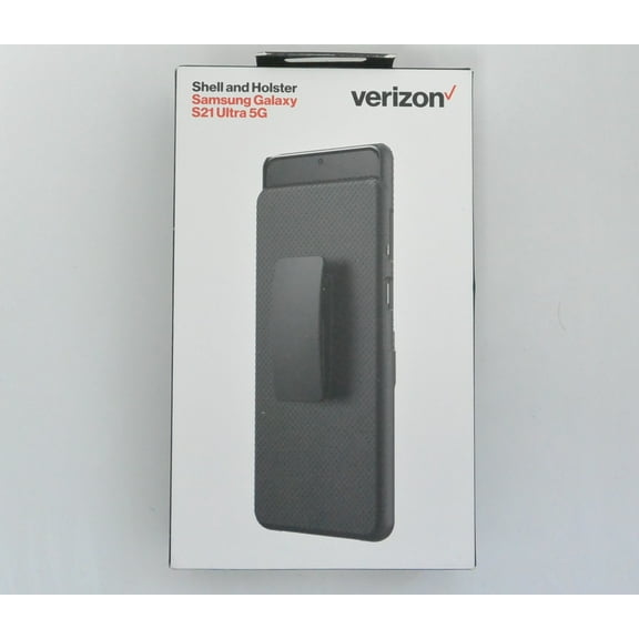 New OEM Verizon Shell Holster Combo Case w/Clip Samsung Galaxy S21 Ultra 5G
