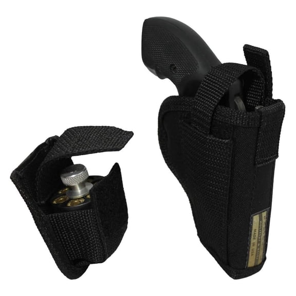 New OWB Holster + Speed-Loader Pouch for 2", Snub-Nose .38 .357 Revolvers