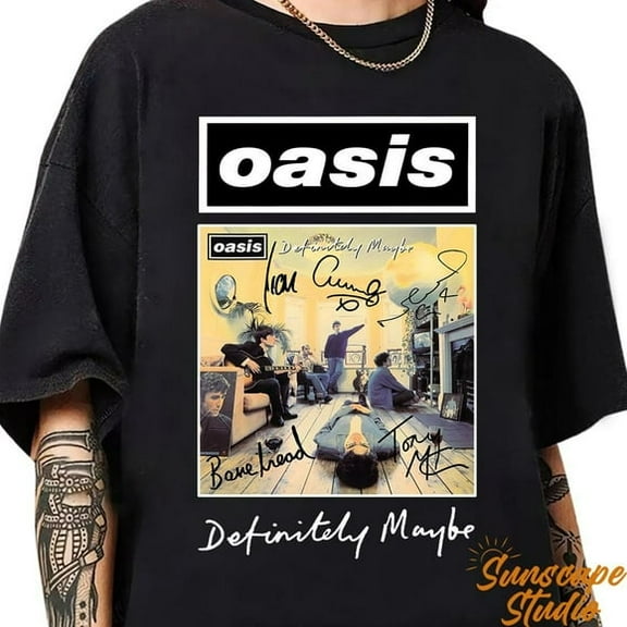 New Oasis T-shirt, Classic Britpop Band Tee, Vintage Oasis Merch, Rock Music Apparel, Iconic Band Shirt, Gift for Oasis Fans, Drop Shoulder Unisex Solid Print T shirt