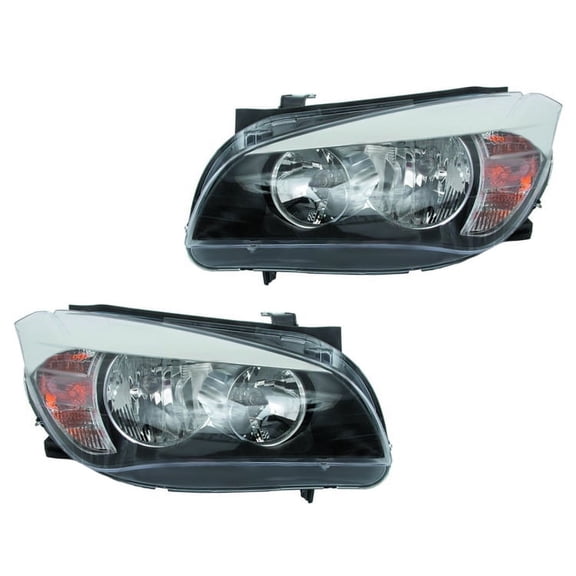New Oem Valeo Pair Of Halogen Headlights Is Compatible With Bmw X1 2013-2015 Bm2519151 Bm2518151 46652 46653