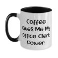 thumbnail image 1 of New Office clerk Two Tone 11oz Mug, Coffee Gives Me My Office, Gifts For Colleagues, Present From Boss, Cup For Office clerk, Humorous office clerk gift, Funny office worker gift, Humorous secretary, 1 of 2