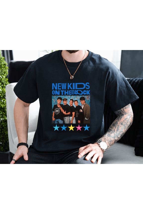 New On The Block Funny Retro Neighborhood Kid Classic Style T-shirt, for men & women, up to size 5XL.