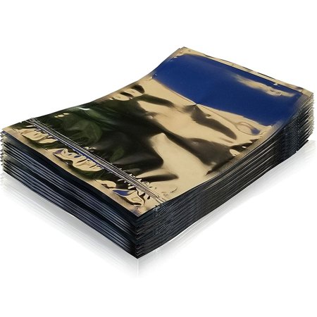 New One Quart 3.5 Mil Seal-Top 50 Pack Mylar Bags 8 Inches x 12 Inches