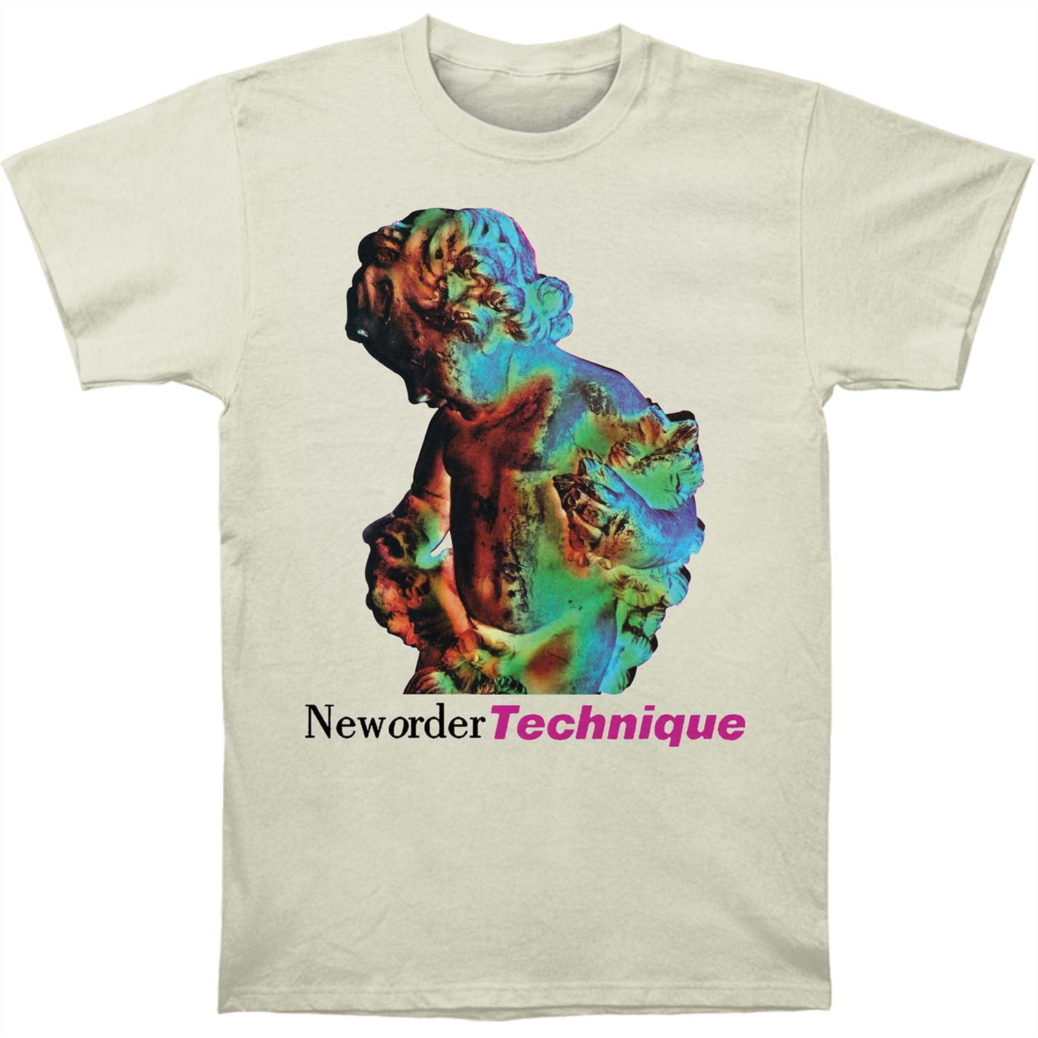 New Order - Technique Album Cover T-Shirt In Off-White - Foto 7